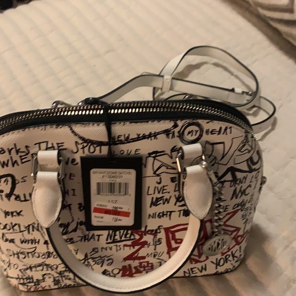 Brand new DKNY Bryant Dome Satchel graffiti!! - Picture 7 of 9